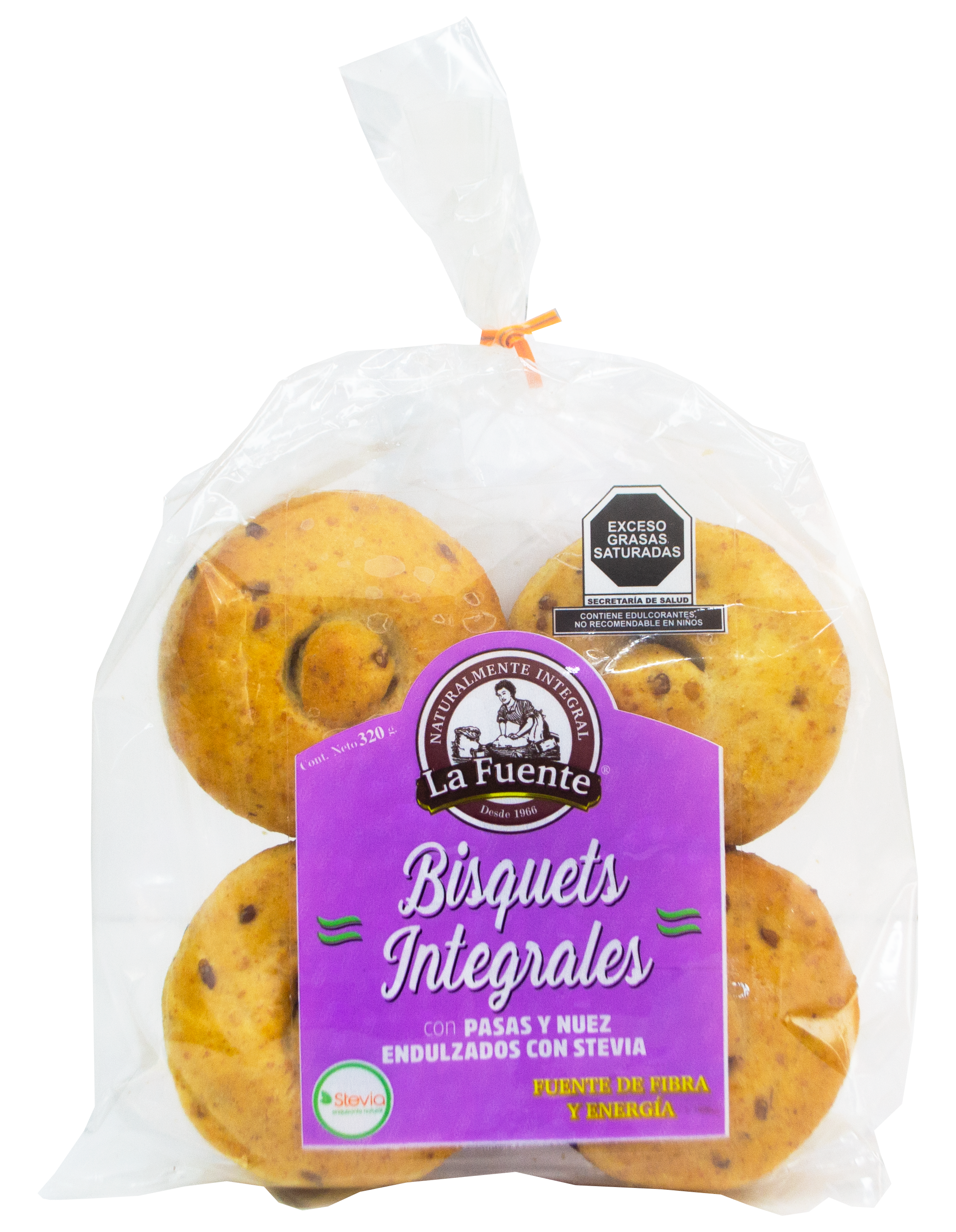 Bisquet Integral Pasas y Nuez Stevia - Imagen 2