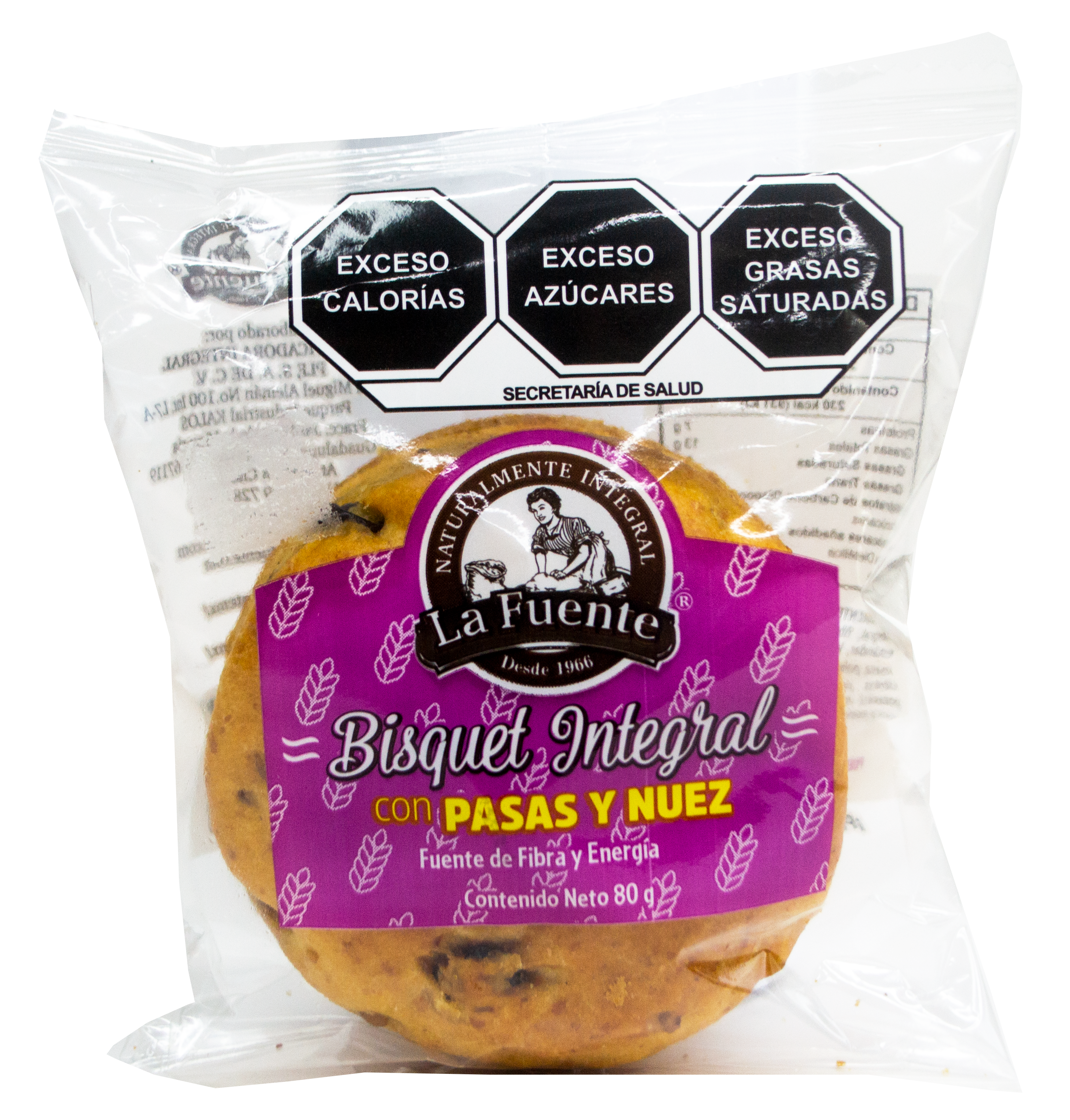 Bisquet Integral Pasas y Nuez Stevia - Imagen 3