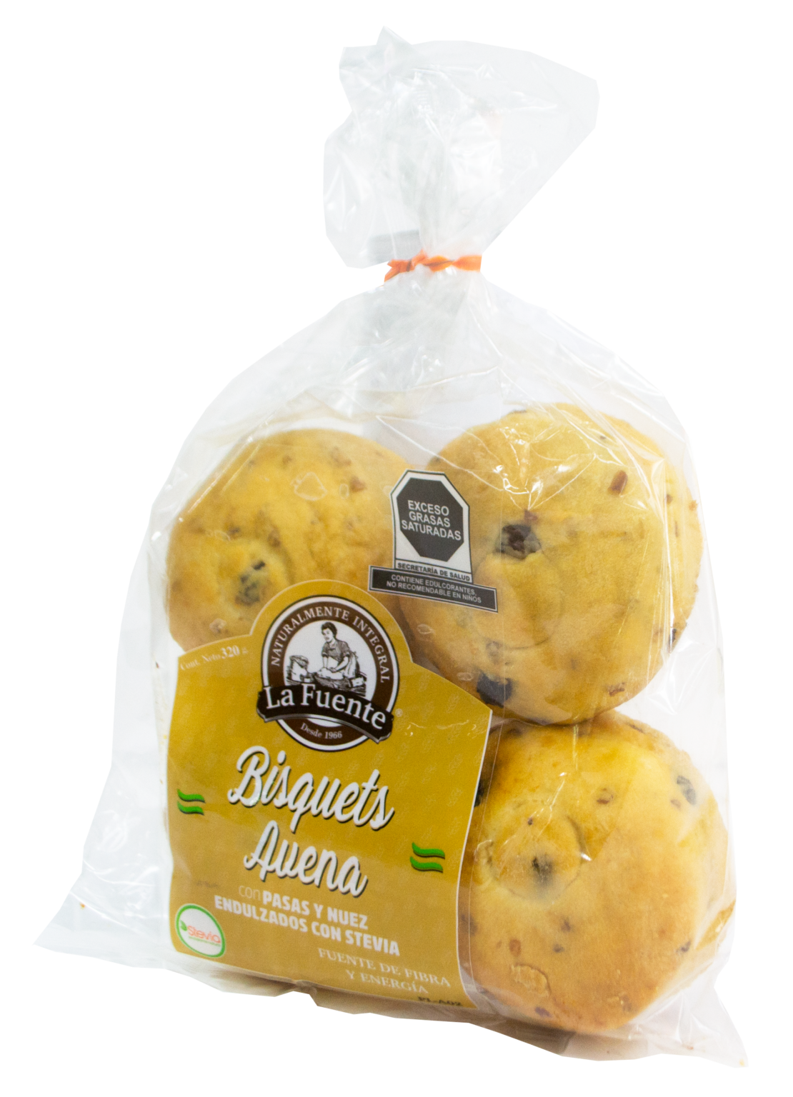 Bisquet Avena con Pasas y Nuez Stevia - Imagen 2
