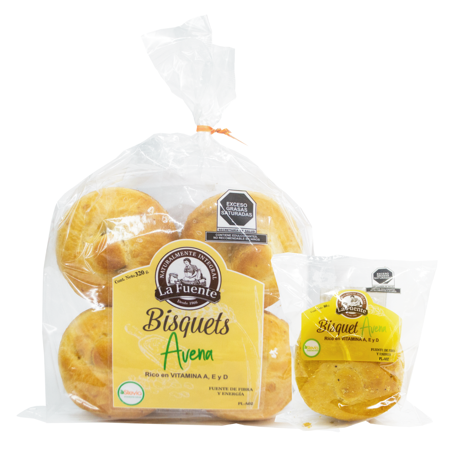 Bisquet avena stevia de pan la fuente