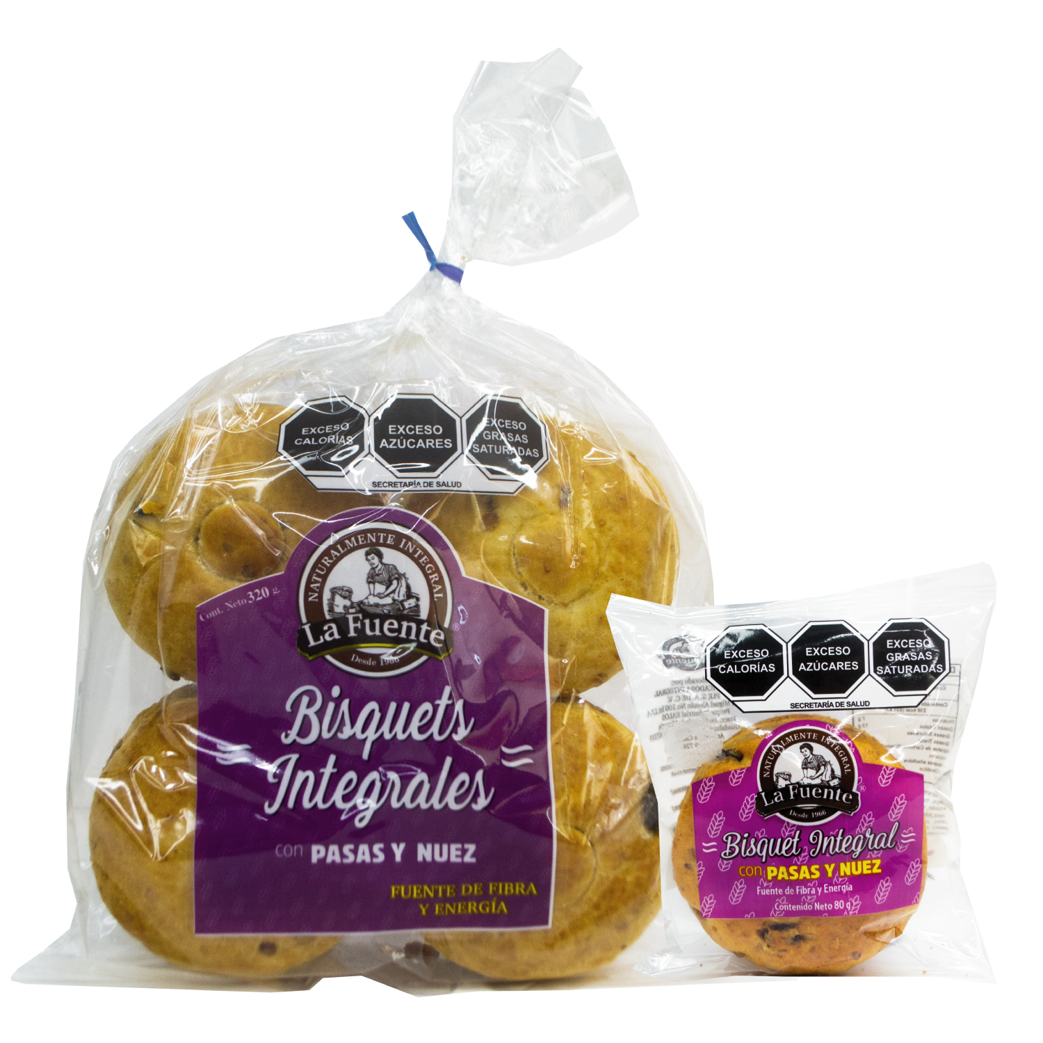 Bisquet Integral Pasas y Nuez de pan la fuente